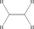 \chemfig{(-[:120]H)(-[:-120]H)=(-[:60]H)(-[:-60]H)}