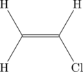 \chemfig{(-[:120]H)(-[:-120]H)=(-[:60]H)(-[:-60]Cl)}