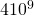 4×{\text{10}}^{9}