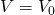 Rendered by QuickLaTeX.com V={V}_{0}