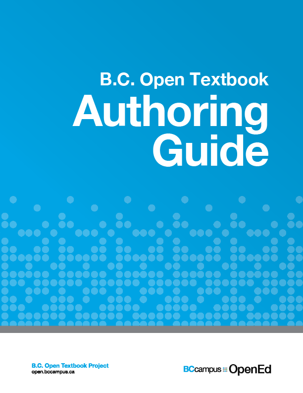 Cover image for BC Open Textbook Authoring Guide