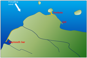 Possible locations of coastal deposits [SE]