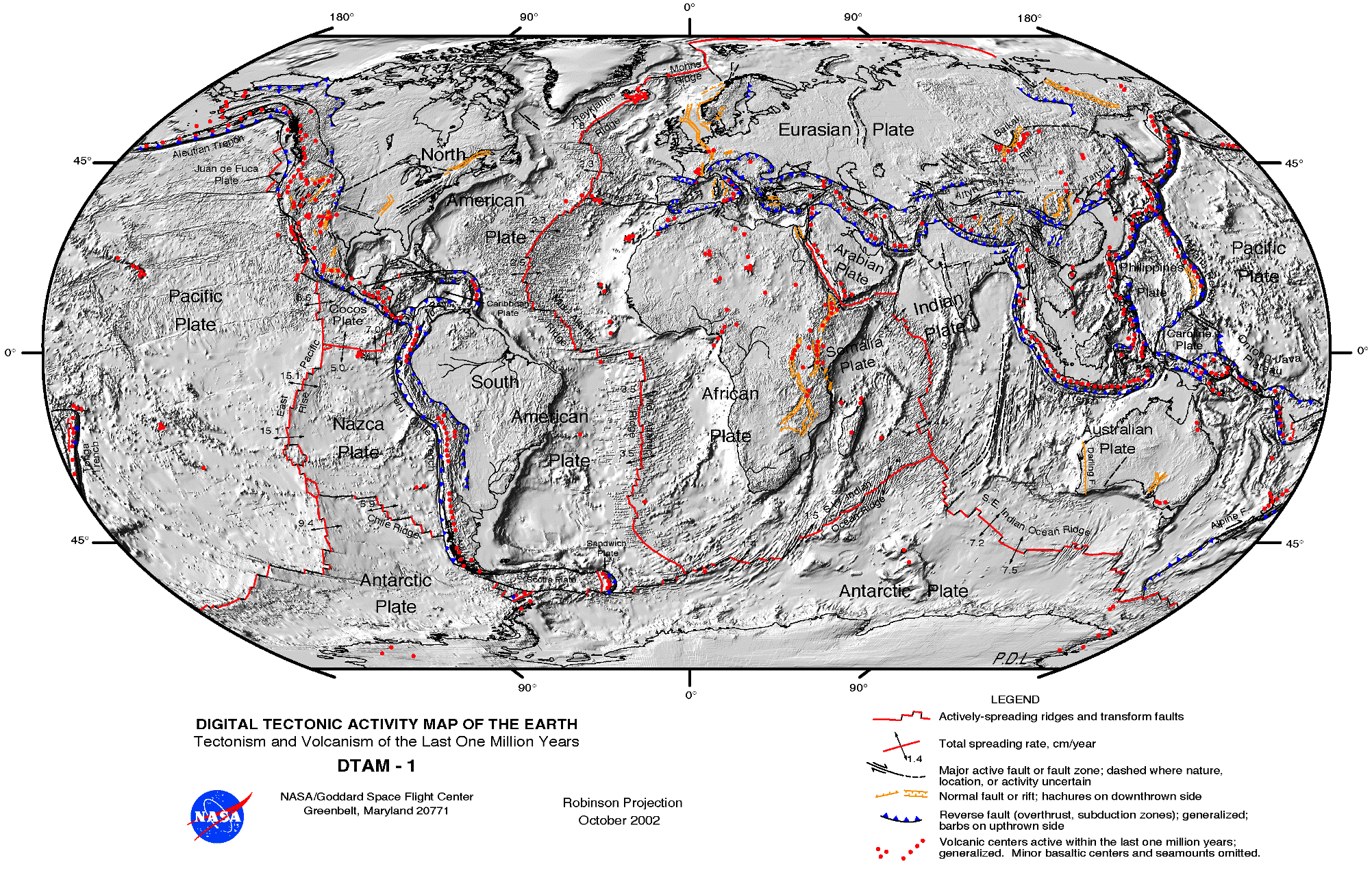 Tectonic Plate Map Worksheet