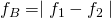 Rendered by QuickLaTeX.com {f}_{B}=\mid {f}_{1}-{f}_{2}\mid