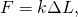 Rendered by QuickLaTeX.com F=k\Delta L,