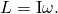 Rendered by QuickLaTeX.com L=\mathrm{I\omega }.