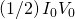Rendered by QuickLaTeX.com \left(1/2\right){I}_{0}{V}_{0}