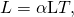 Rendered by QuickLaTeX.com \text{Δ}L=\mathrm{\alpha L}\text{Δ}T,