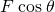 Rendered by QuickLaTeX.com F\phantom{\rule{0.25em}{0ex}}\text{cos}\phantom{\rule{0.25em}{0ex}}\theta