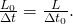 Rendered by QuickLaTeX.com \frac{{L}_{0}}{\Delta t}=\frac{L}{\Delta {t}_{0}}.