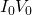 Rendered by QuickLaTeX.com {I}_{0}{V}_{0}