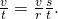 Rendered by QuickLaTeX.com \frac{\text{Δ}v}{\text{Δ}t}=\frac{v}{r}×\frac{\text{Δ}s}{\text{Δ}t}\text{.}
