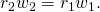 Rendered by QuickLaTeX.com {r}_{2}{w}_{2}={r}_{1}{w}_{1}.