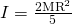 Rendered by QuickLaTeX.com I=\frac{2{\text{MR}}^{2}}{5}