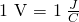 Rendered by QuickLaTeX.com \text{1 V = 1}\phantom{\rule{0.25em}{0ex}}\frac{J}{C}