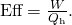 Rendered by QuickLaTeX.com \text{Eff}=\frac{W}{{Q}_{\text{h}}}\text{.}
