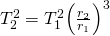 Rendered by QuickLaTeX.com {T}_{2}^{ 2}={T}_{1}^{ 2}{\left(\frac{{r}_{2}}{{r}_{1}}\right)}^{3}