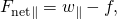 Rendered by QuickLaTeX.com {F}_{\text{net}\parallel }={w}_{\parallel }-f,