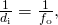 Rendered by QuickLaTeX.com \frac{1}{{d}_{\text{i}}}=\frac{1}{{f}_{\text{o}}}\text{,}