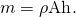 Rendered by QuickLaTeX.com m=\rho \text{Ah}.