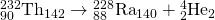 Rendered by QuickLaTeX.com {}_{\text{90}}^{\text{232}}{\text{Th}}_{\text{142}}\to {}_{\text{88}}^{\text{228}}{\text{Ra}}_{\text{140}}+{}_{2}^{4}{\text{He}}_{2}