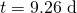 Rendered by QuickLaTeX.com t=9\text{.}\text{26 d}