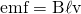 Rendered by QuickLaTeX.com \text{emf}=\mathrm{B\ell v}
