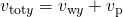 Rendered by QuickLaTeX.com {v}_{\text{tot}y}={v}_{\text{w}y}+{v}_{\text{p}}