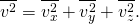 Rendered by QuickLaTeX.com \overline{{v}^{2}}=\overline{{v}_{x}^{2}}+\overline{{v}_{y}^{2}}+\overline{{v}_{z}^{2}}\text{.}