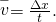 Rendered by QuickLaTeX.com \stackrel{-}{v}=\frac{\Delta x}{t}\text{.}