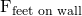 Rendered by QuickLaTeX.com {\mathbf{\text{F}}}_{\text{feet on wall}}