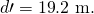 Rendered by QuickLaTeX.com d\prime =\text{19}\text{.2 m}.