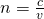 Rendered by QuickLaTeX.com n=\frac{c}{v}