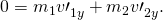 Rendered by QuickLaTeX.com 0={m}_{1}{v\prime }_{1y}^{}+{m}_{2}{v\prime }_{2y}^{}.