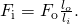 Rendered by QuickLaTeX.com {F}_{\text{i}}={F}_{\text{o}}\frac{{l}_{o}}{{l}_{i}}\text{.}