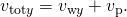 Rendered by QuickLaTeX.com {v}_{\text{tot}y}={v}_{\text{w}y}+{v}_{\text{p}}\text{.}