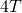 Rendered by QuickLaTeX.com \text{4}T