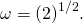 Rendered by QuickLaTeX.com \omega ={\left(2\text{αθ}\right)}^{1/2}.