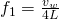Rendered by QuickLaTeX.com {f}_{1}=\frac{{v}_{w}}{4L}