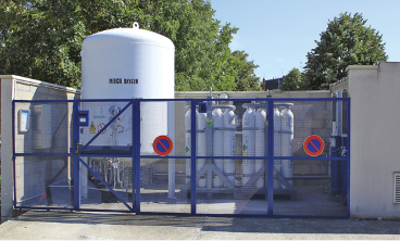 Figure 2. Bulk oxygen storage system