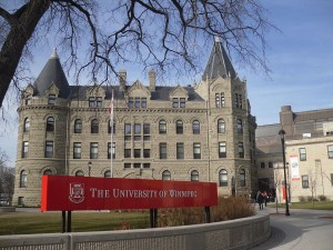 The elegantly gothic sandstone facade of Wesley College (opened in 1888). In 1938 it became United College and in 1967 the University of Winnipeg. https://commons.wikimedia.org/wiki/File:UofW.JPG