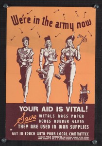 Recycling never looked so stylish. Canadian women were called upon to reduce waste and serve the war effort through salvage.