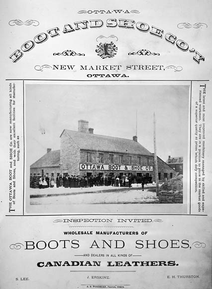 Ad for Ottawa Boot and Shoe Co.