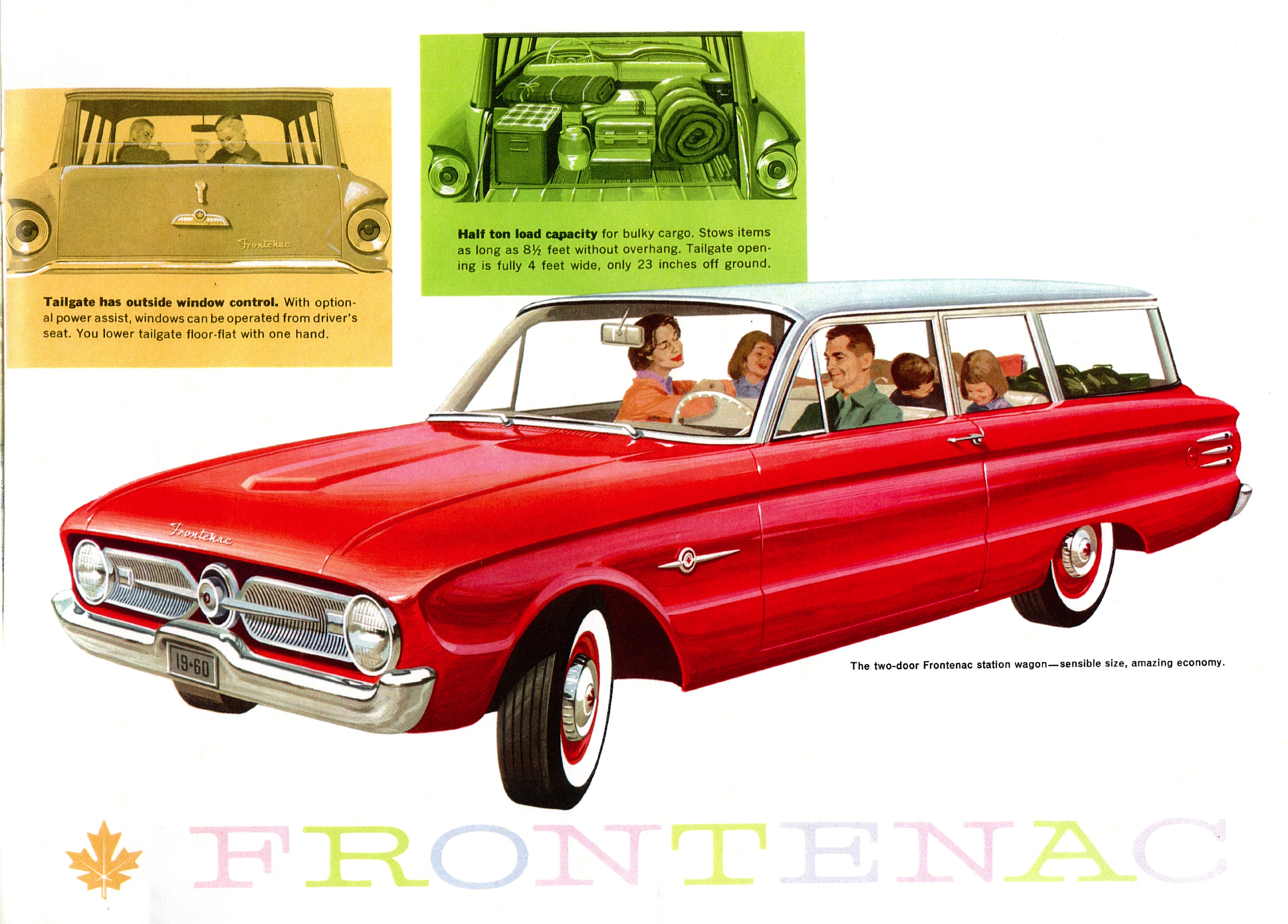 Car advertisement from 1960. Long description available.