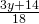 \frac{3y+14}{18}