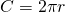 Rendered by QuickLaTeX.com C=2\pi r