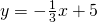 y=-\frac{1}{3}x+5