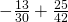 -\frac{13}{30}+\frac{25}{42}