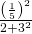 \frac{{\left(\frac{1}{5}\right)}^{2}}{2+{3}^{2}}