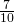 \frac{7}{10}